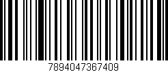 Código de barras (EAN, GTIN, SKU, ISBN): '7894047367409'