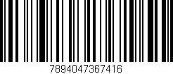 Código de barras (EAN, GTIN, SKU, ISBN): '7894047367416'