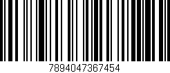 Código de barras (EAN, GTIN, SKU, ISBN): '7894047367454'