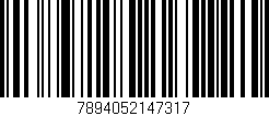 Código de barras (EAN, GTIN, SKU, ISBN): '7894052147317'