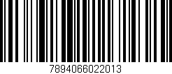 Código de barras (EAN, GTIN, SKU, ISBN): '7894066022013'