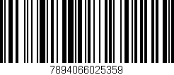 Código de barras (EAN, GTIN, SKU, ISBN): '7894066025359'