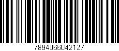 Código de barras (EAN, GTIN, SKU, ISBN): '7894066042127'