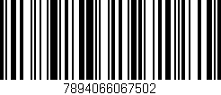 Código de barras (EAN, GTIN, SKU, ISBN): '7894066067502'