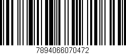 Código de barras (EAN, GTIN, SKU, ISBN): '7894066070472'