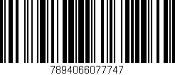 Código de barras (EAN, GTIN, SKU, ISBN): '7894066077747'