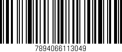 Código de barras (EAN, GTIN, SKU, ISBN): '7894066113049'
