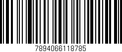 Código de barras (EAN, GTIN, SKU, ISBN): '7894066118785'