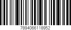Código de barras (EAN, GTIN, SKU, ISBN): '7894066118952'