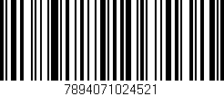 Código de barras (EAN, GTIN, SKU, ISBN): '7894071024521'