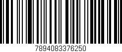 Código de barras (EAN, GTIN, SKU, ISBN): '7894083376250'