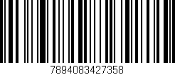 Código de barras (EAN, GTIN, SKU, ISBN): '7894083427358'