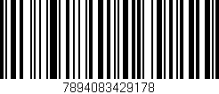 Código de barras (EAN, GTIN, SKU, ISBN): '7894083429178'