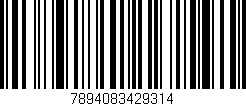Código de barras (EAN, GTIN, SKU, ISBN): '7894083429314'