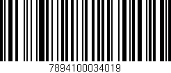 Código de barras (EAN, GTIN, SKU, ISBN): '7894100034019'