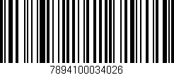 Código de barras (EAN, GTIN, SKU, ISBN): '7894100034026'