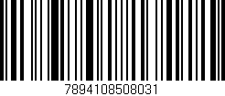 Código de barras (EAN, GTIN, SKU, ISBN): '7894108508031'
