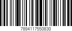 Código de barras (EAN, GTIN, SKU, ISBN): '7894117550830'