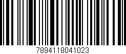 Código de barras (EAN, GTIN, SKU, ISBN): '7894118041023'