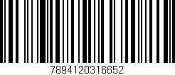 Código de barras (EAN, GTIN, SKU, ISBN): '7894120316652'