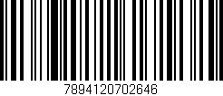 Código de barras (EAN, GTIN, SKU, ISBN): '7894120702646'