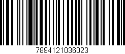 Código de barras (EAN, GTIN, SKU, ISBN): '7894121036023'
