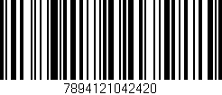 Código de barras (EAN, GTIN, SKU, ISBN): '7894121042420'