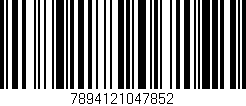 Código de barras (EAN, GTIN, SKU, ISBN): '7894121047852'