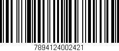 Código de barras (EAN, GTIN, SKU, ISBN): '7894124002421'