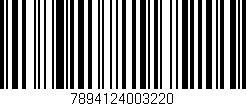 Código de barras (EAN, GTIN, SKU, ISBN): '7894124003220'