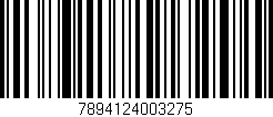 Código de barras (EAN, GTIN, SKU, ISBN): '7894124003275'