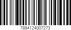 Código de barras (EAN, GTIN, SKU, ISBN): '7894124007273'