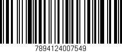 Código de barras (EAN, GTIN, SKU, ISBN): '7894124007549'