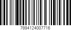 Código de barras (EAN, GTIN, SKU, ISBN): '7894124007716'