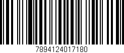 Código de barras (EAN, GTIN, SKU, ISBN): '7894124017180'