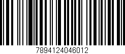 Código de barras (EAN, GTIN, SKU, ISBN): '7894124046012'