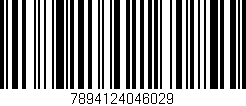 Código de barras (EAN, GTIN, SKU, ISBN): '7894124046029'
