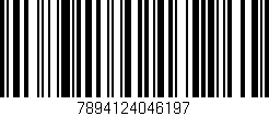 Código de barras (EAN, GTIN, SKU, ISBN): '7894124046197'