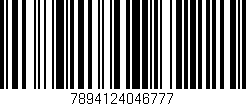 Código de barras (EAN, GTIN, SKU, ISBN): '7894124046777'