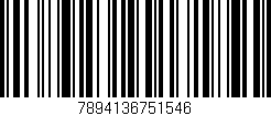 Código de barras (EAN, GTIN, SKU, ISBN): '7894136751546'