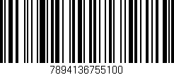 Código de barras (EAN, GTIN, SKU, ISBN): '7894136755100'