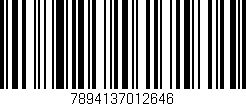 Código de barras (EAN, GTIN, SKU, ISBN): '7894137012646'