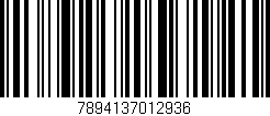 Código de barras (EAN, GTIN, SKU, ISBN): '7894137012936'