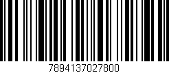 Código de barras (EAN, GTIN, SKU, ISBN): '7894137027800'