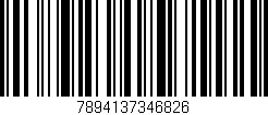 Código de barras (EAN, GTIN, SKU, ISBN): '7894137346826'