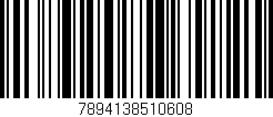 Código de barras (EAN, GTIN, SKU, ISBN): '7894138510608'