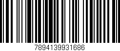 Código de barras (EAN, GTIN, SKU, ISBN): '7894139931686'