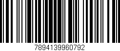 Código de barras (EAN, GTIN, SKU, ISBN): '7894139960792'