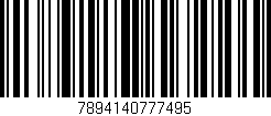 Código de barras (EAN, GTIN, SKU, ISBN): '7894140777495'