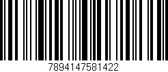 Código de barras (EAN, GTIN, SKU, ISBN): '7894147581422'